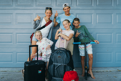 Familie auf Weltreise